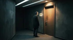 Karanlık bir koridorda tanıdık ve bilinmeyen iki seçenek arasında duran bir kişinin psikolojik gerilimi.